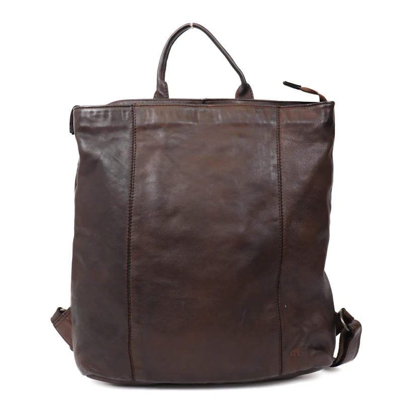backpack, cognac