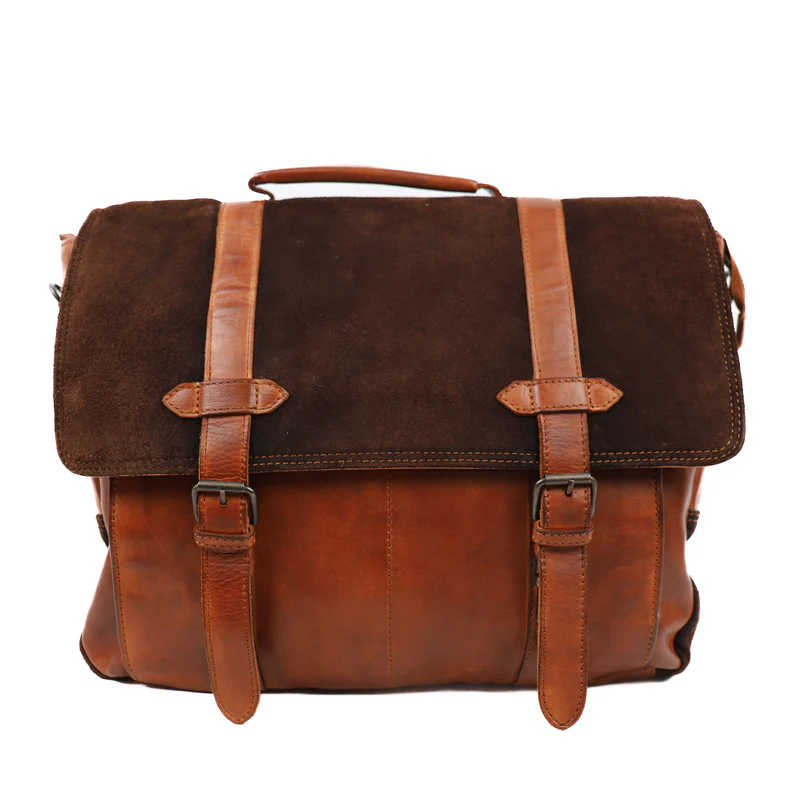Shoulder bag, cognac/brown