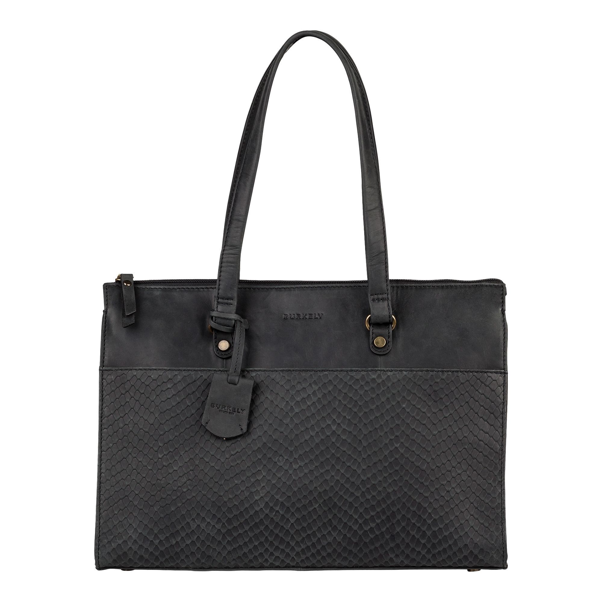 BURKELY FLOW FEM, Handtasche M, schwarz