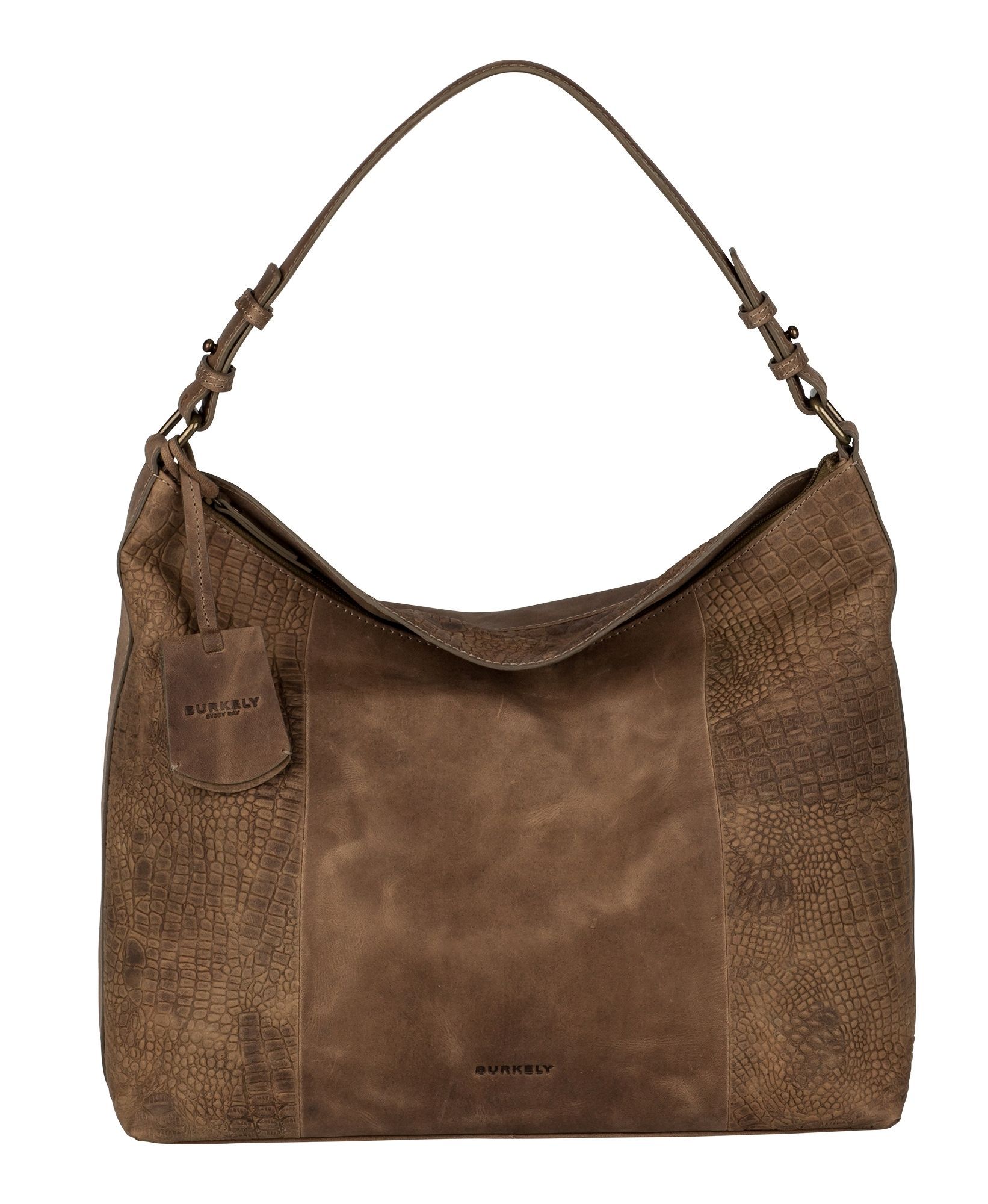 BURKELY CROCO CHLOE HOBO tundra