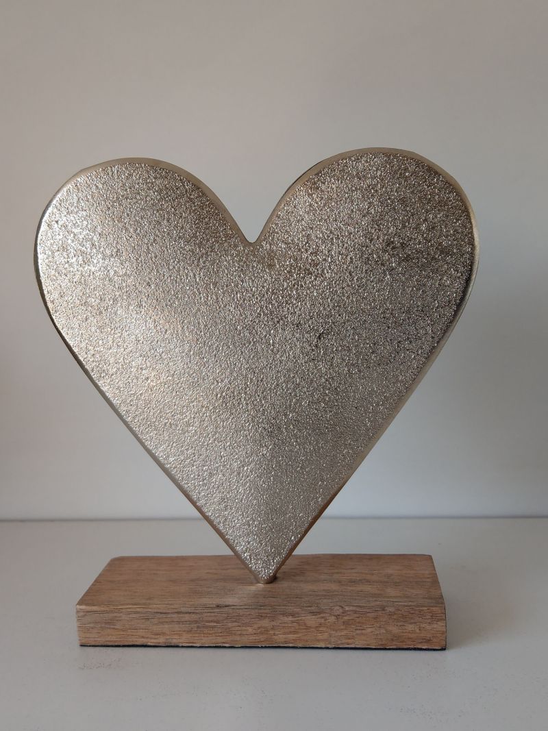 Cadeaux, Herz, groß, silber