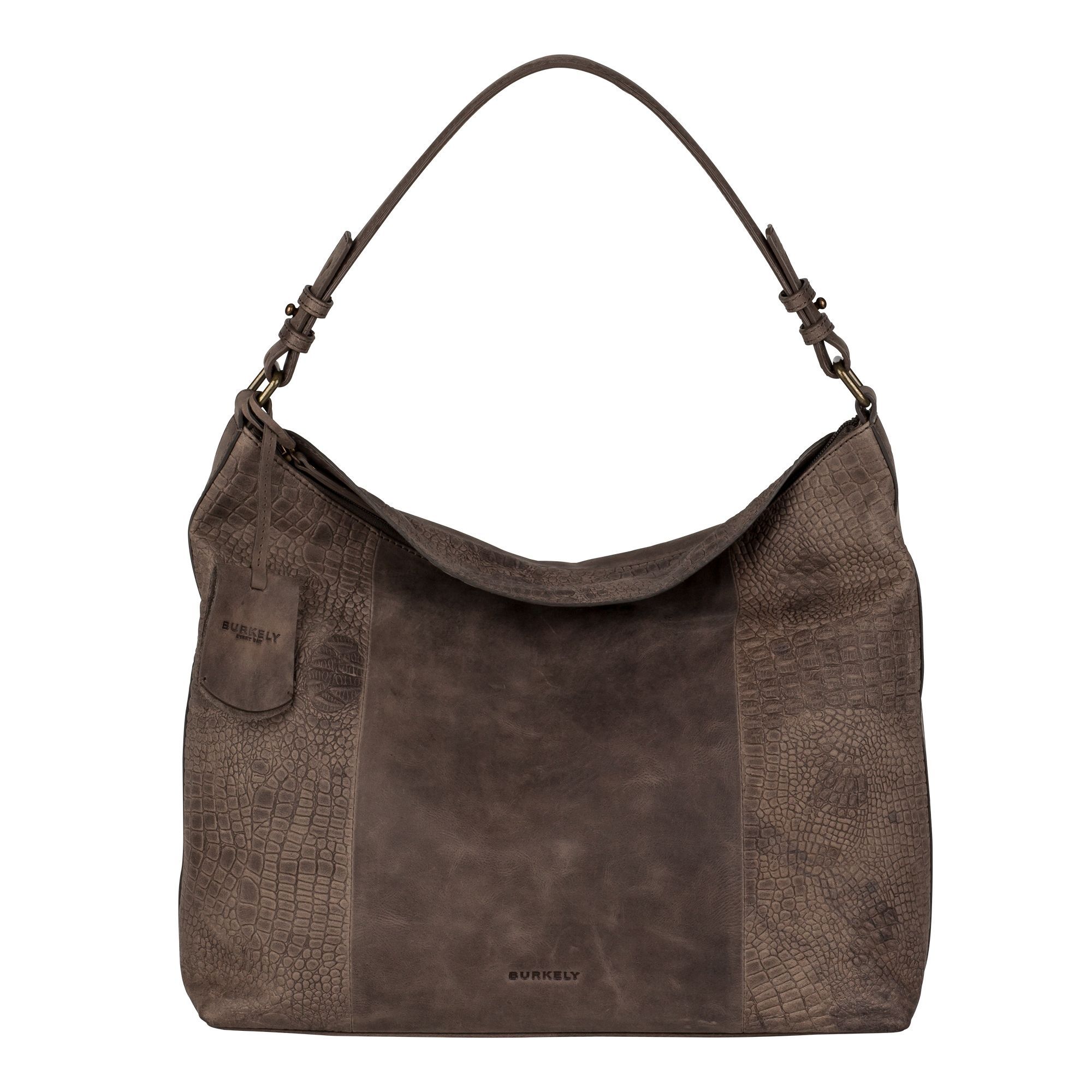 BURKELY CROCO CHLOE HOBO grau