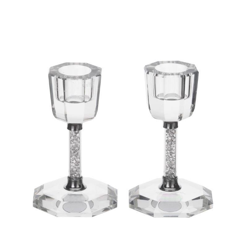 CRYSTAL Kerzenleuchter Diamant 2-er Set, 10 cm