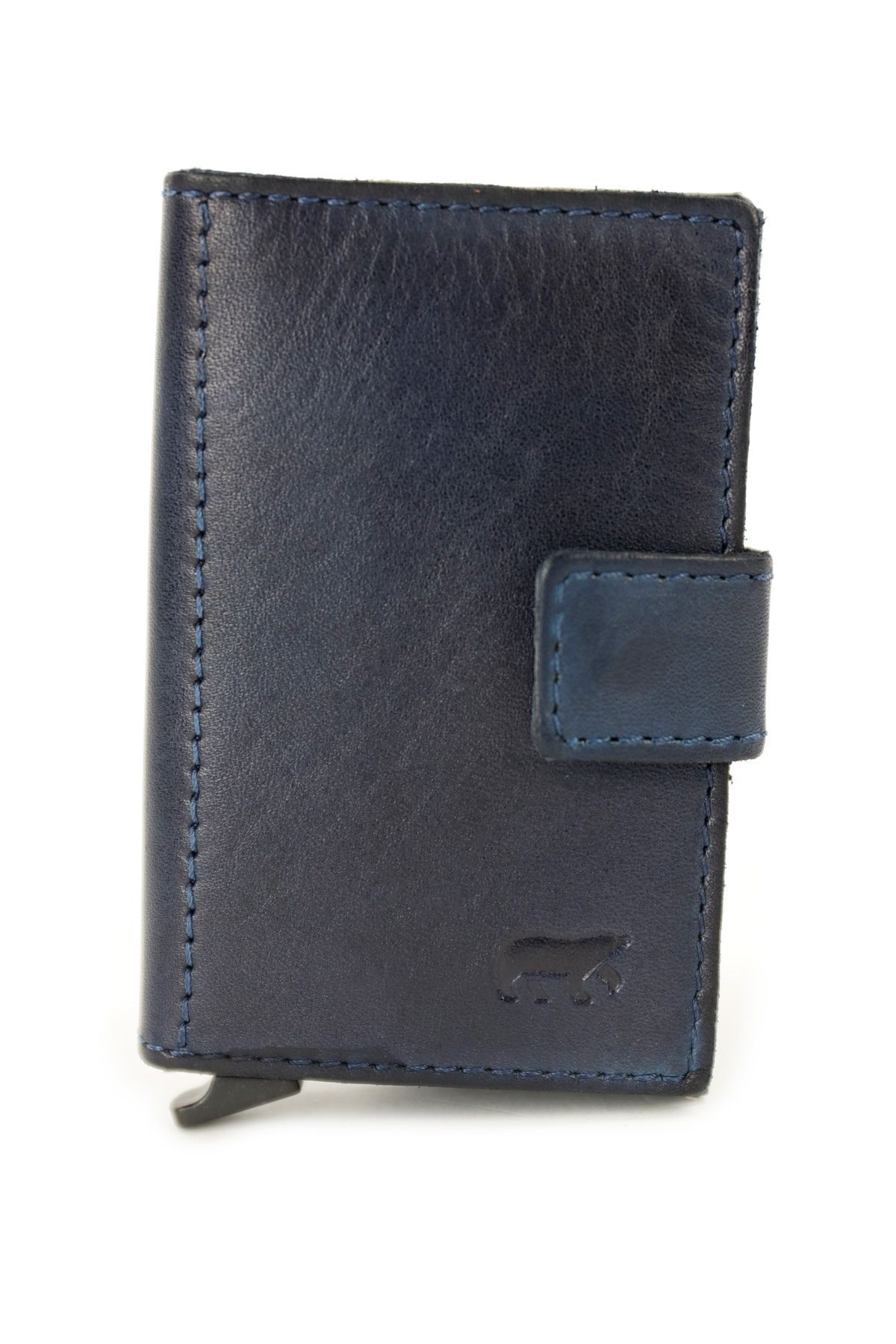 BEAR Geldbörse croco mit Kartenspender, cognac