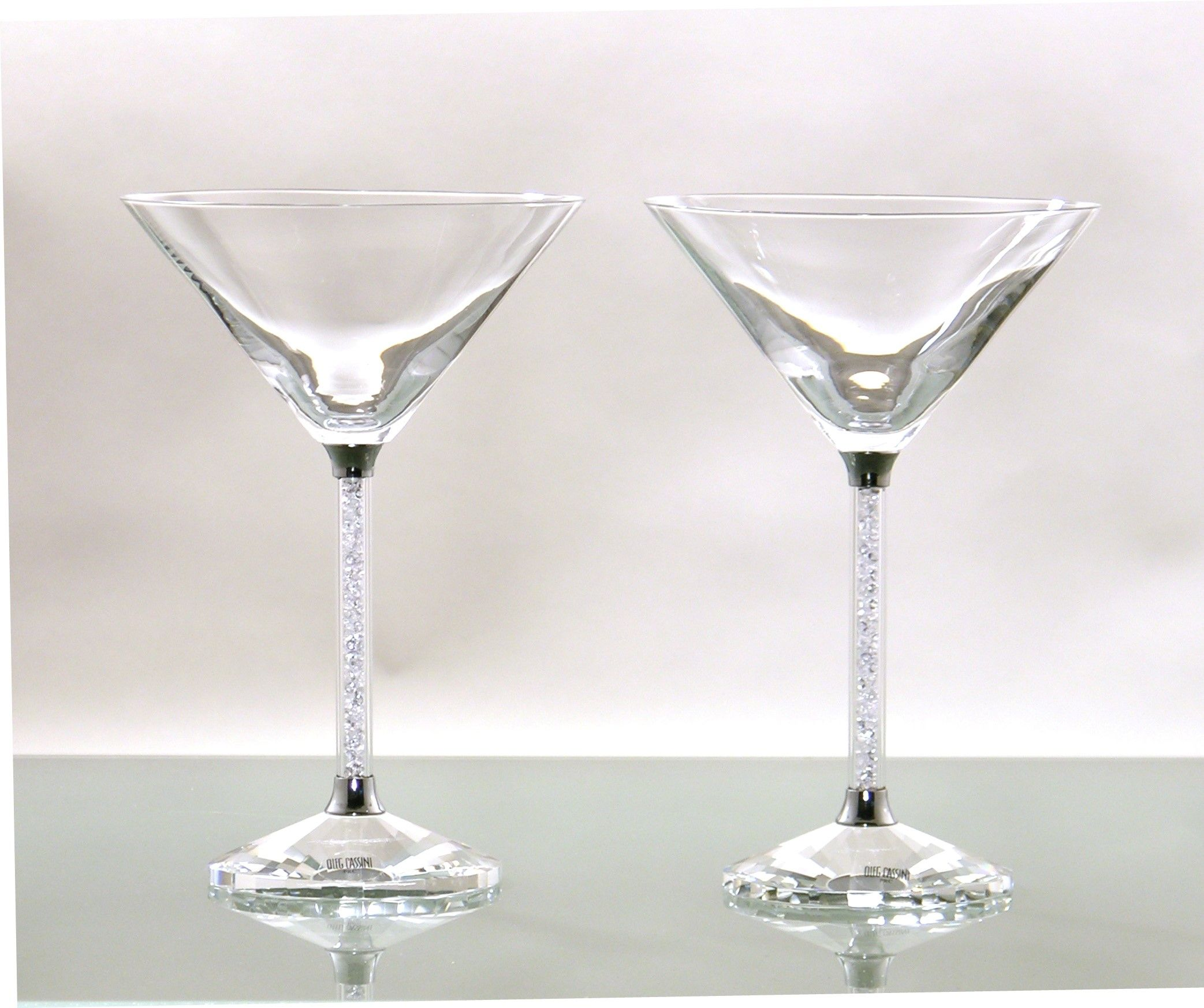 CRYSTAL Martini Glas Crystal Diamonds 2er Set